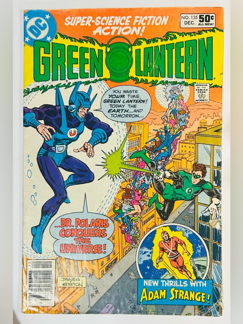 1980 DC Comics Green Lantern #135, with OJ Simpson-Dingo Ad Back Cover